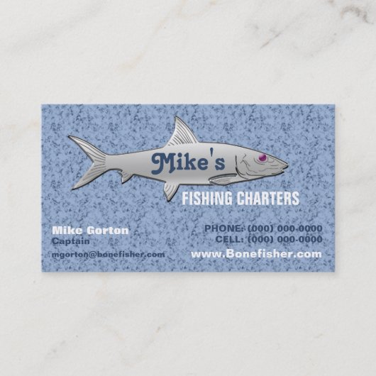 Fischen-Führer-Visitenkarte Visitenkarte (Vorderseite)