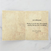 Fischen Funny Heart Attack wird bald gut Karte (Innenseite)