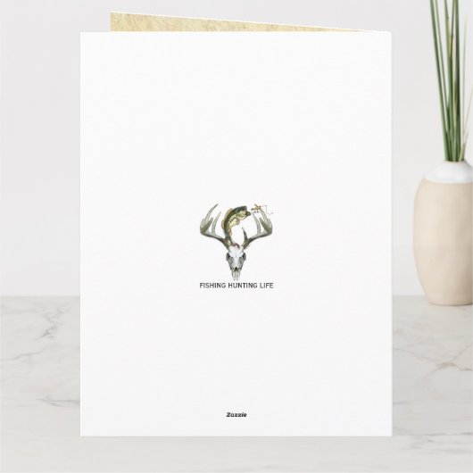 Fischen Funny Heart Attack wird bald gut Karte (Rückseite)