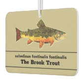 Fischen für Brookie - Bachforelle Fischer Autolufterfrischer (Links)