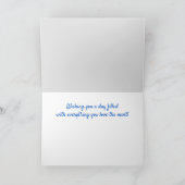 Fischen "für Bruder" Geburtstag Karte (Innenseite)