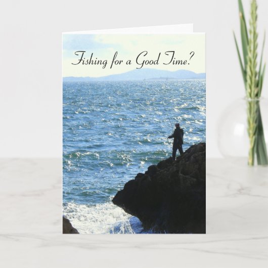 Fischen für eine gute Zeit? Einladung (Vorderseite)
