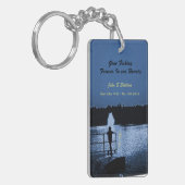 Fischen für immer in unserem Herzen, Gedenkkarte Schlüsselanhänger (Vorderseite links)