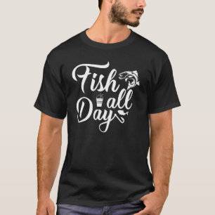 Fischen Ganztägig Fischfang Hobby-See Fischfang Ga T-Shirt