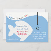 Fischen Geburtstagsparty Einladung (Vorderseite)