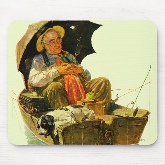 Fischen gegangen mousepad (Vorne)