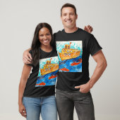 Fischen gegangen T-Shirt (Unisex)