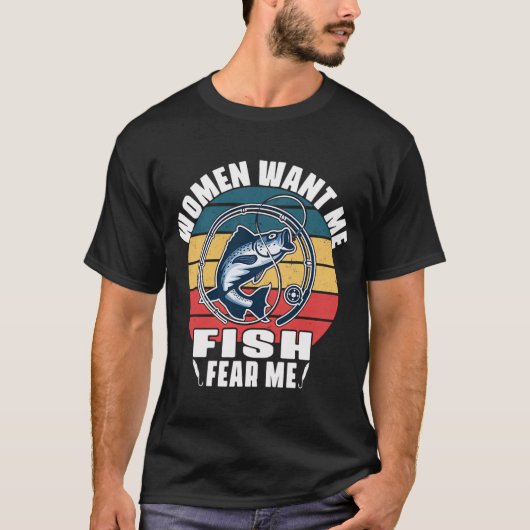 Fischen gegangen T-Shirt (Vorderseite)