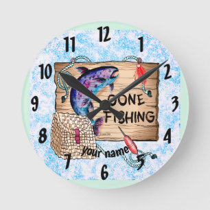 Fischen gegangen  Uhr