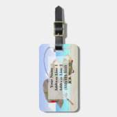 Fischen-Gepäckanhänger Gepäckanhänger (Vorderseite vertikal)