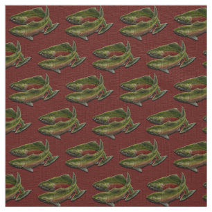 Fischen-Gewebecoho-Lachs-Fisch-Kunst-Gewebe Stoff