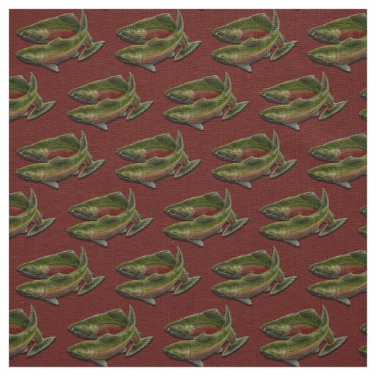 Fischen-Gewebecoho-Lachs-Fisch-Kunst-Gewebe Stoff (Muster)