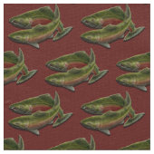 Fischen-Gewebecoho-Lachs-Fisch-Kunst-Gewebe Stoff (Nahaufnahme)