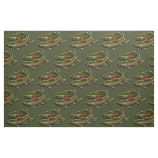 Fischen-Gewebecoho-Lachs-Fisch-Muster-Gewebe Stoff (Fat Quarter (45,7 x 55,9 cm))