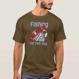 Fischen-Heilbutt das Spulen-Abkommen-Fischen T-Shirt