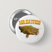 Fischen Herrn Catfish Button (Vorne & Hinten)