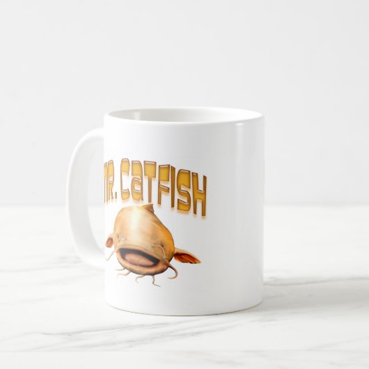 Fischen Herrn Catfish Kaffeetasse (Vorderseite Links)
