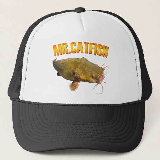 Fischen Herrn Catfish Truckerkappe (Vorderseite)