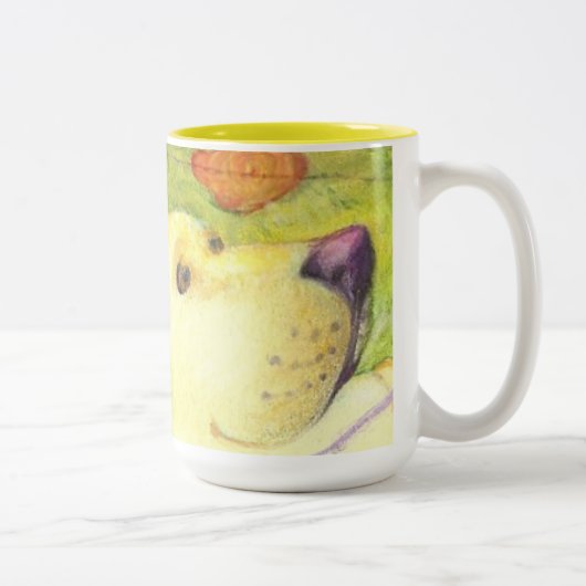 Fischen Hund und Katze (Nahaufnahme)/Tasse Zweifarbige Tasse (Rechts)