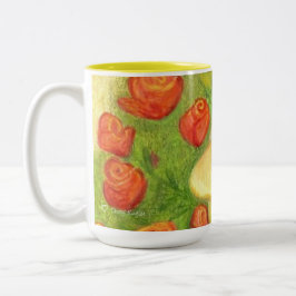Fischen Hund und Katze (Nahaufnahme)/Tasse Zweifarbige Tasse