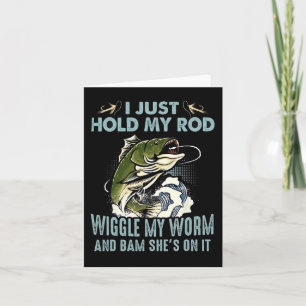 Fischen ich nur meinen Rod wiggle meinen Wurm und Karte