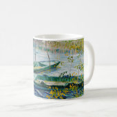 Fischen im Frühling von Vincent van Gogh Kaffeetasse (VorderseiteRechts)