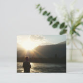 Fischen im Sonnenlicht Postkarte (Stehend Vorderseite)