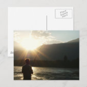 Fischen im Sonnenlicht Postkarte (Vorne/Hinten)