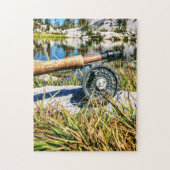 Fischen in den Sierra Mountains Puzzle (Vertikal)