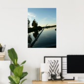 Fischen in der Abendmahlzeit Poster (Heimbüro)