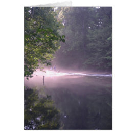 Fischen in der Sonnenuntergang-Blankekarte