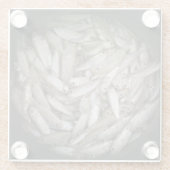 Fischen in einem Eimer Glasuntersetzer (Rückseite)