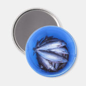 Fischen in einem Eimer Magnet (Vorderseite/Rückseite)