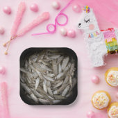 Fischen in einem Eimer Pappteller (Party)