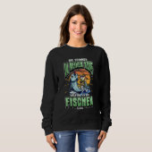 Fischen in meinem Kopf-Sprichwort Sweatshirt (Vorne ganz)