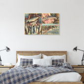 "Fischen ist gut im Nordwesten" - Chinook Leinwanddruck (Insitu (Schlafzimmer))