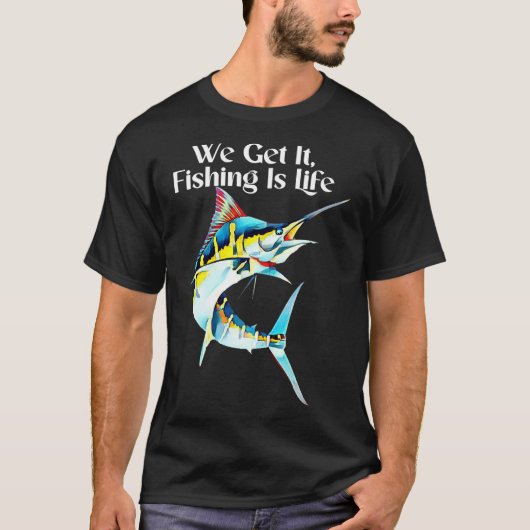 Fischen ist Leben T-Shirt (Vorderseite)