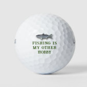 Fischen ist mein anderer Hobby Mullet Fish Golf Ba Golfball (Vorderseite)
