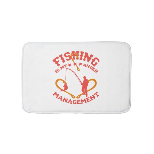 Fischen ist mein Angermanagement Badematte (Vorderseite)