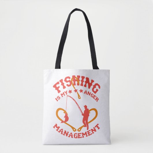 Fischen ist mein Angermanagement Tasche (Vorderseite)