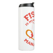 Fischen ist mein Angermanagement Thermosbecher (Nach links gedreht)