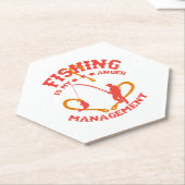 Fischen ist mein Angermanagement Untersetzer (angewinkelt)