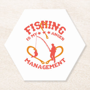 Fischen ist mein Angermanagement Untersetzer
