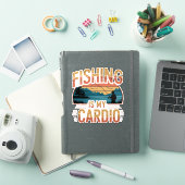 Fischen ist mein Cardio Aufkleber (iPad Hülle)