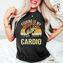 Fischen ist mein Cardio / Vintager Angelfreund Sch T-Shirt