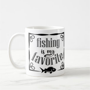 Fischen ist mein Lieblingsziffer Kaffeetasse