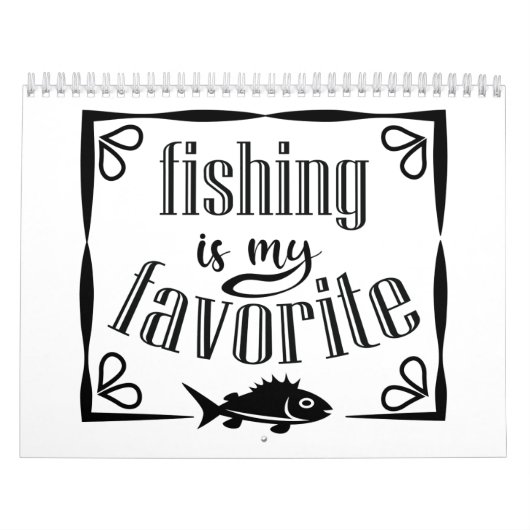 Fischen ist mein Lieblingsziffer Kalender (Titelbild)