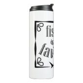 Fischen ist mein Lieblingsziffer Thermosbecher (Nach links gedreht)