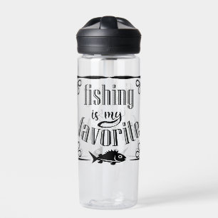 Fischen ist mein Lieblingsziffer Trinkflasche