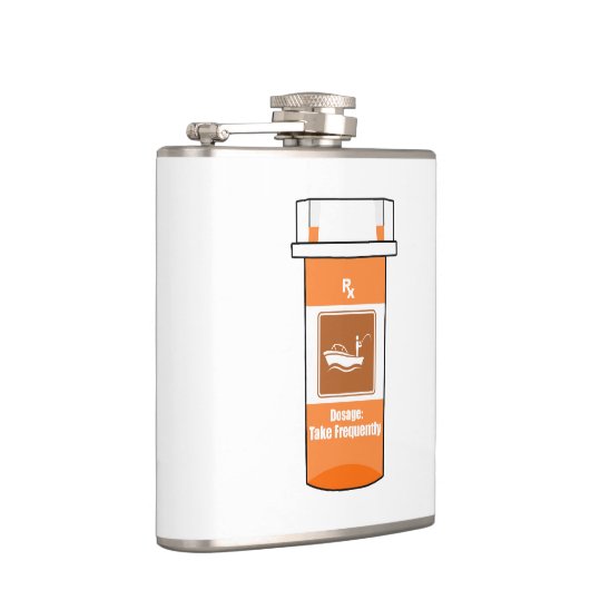 Fischen ist mein Medikament Flachmann (Rechts)